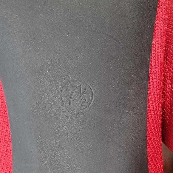 MIA Red sock Knit Stiletto ankle Boots Booties Heels Size 7.5 - Picture 12 of 17